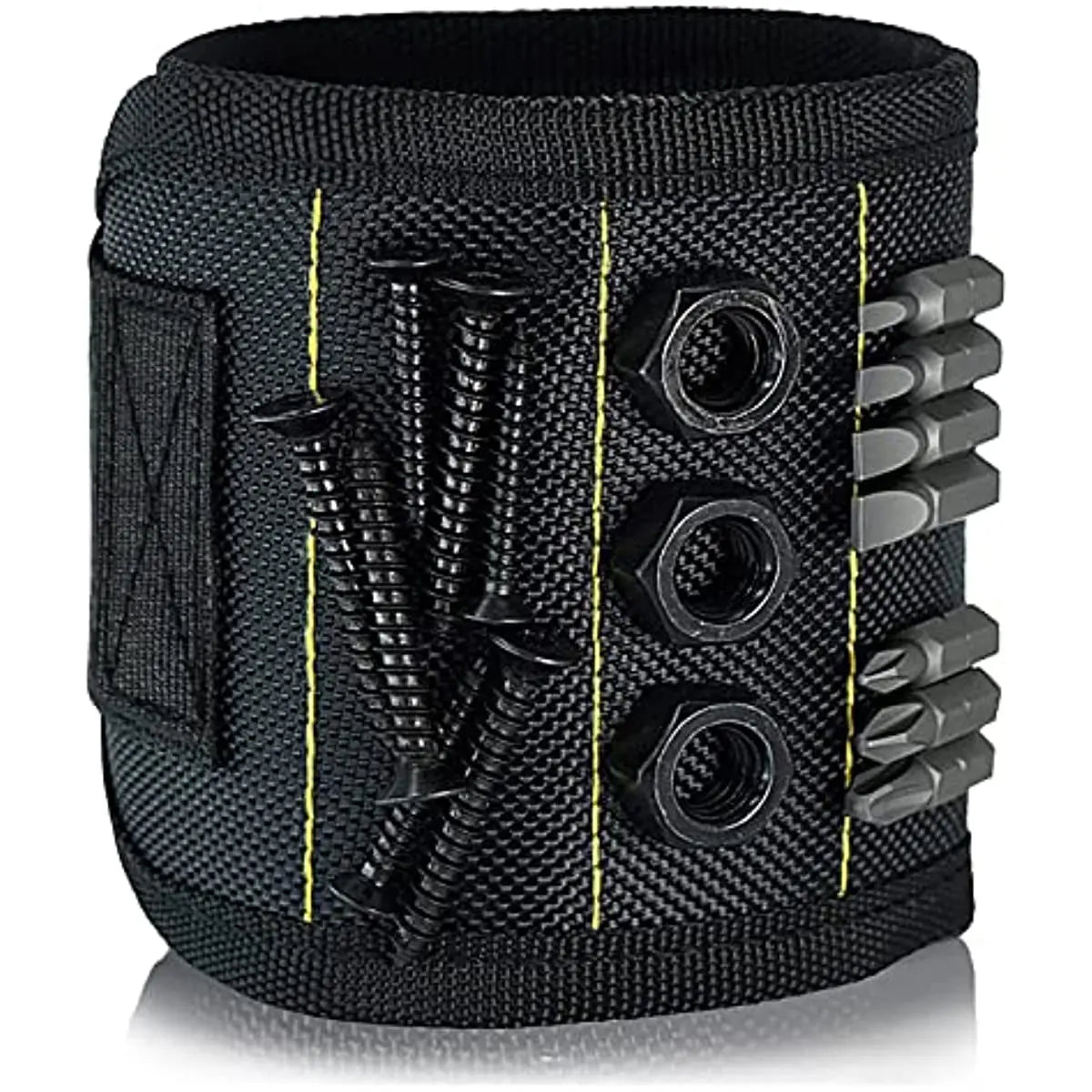 Magnetic Tool screw nut small wrench or screwdriver holder black velcro strap nylon