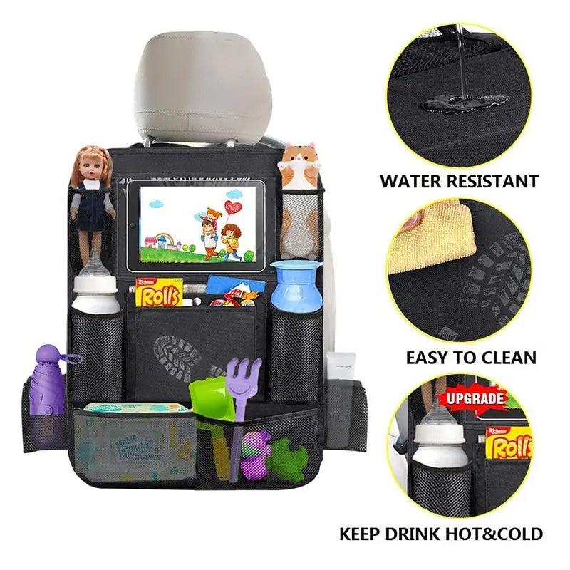 Car Backseat Organizer with Touch Premium Quality Replacement Accessory
