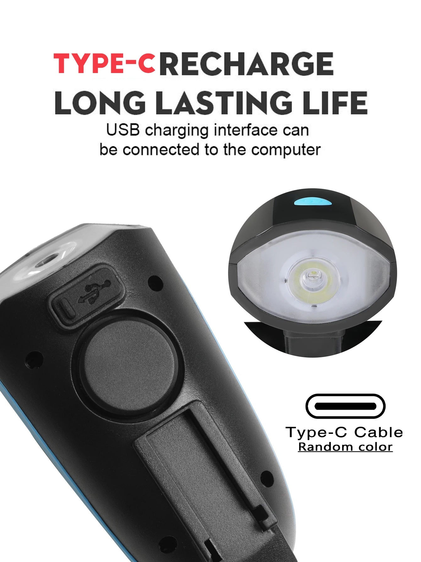 Bicycle LED Head Light with Premium Quality Replacement Accessory