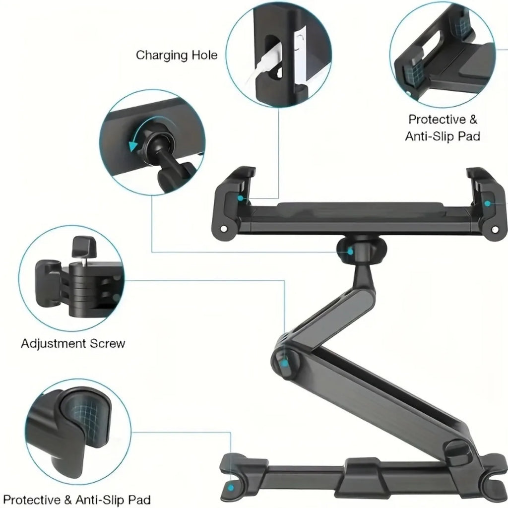 Car Tablet Holder Headrest Mount Premium Quality Replacement Accessory