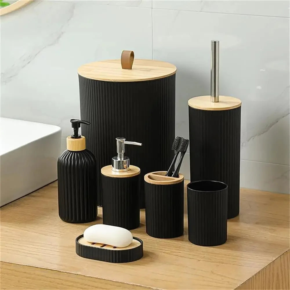 Trendy Bathroom Glass Toiletries Set: Premium Quality Replacement Accessory