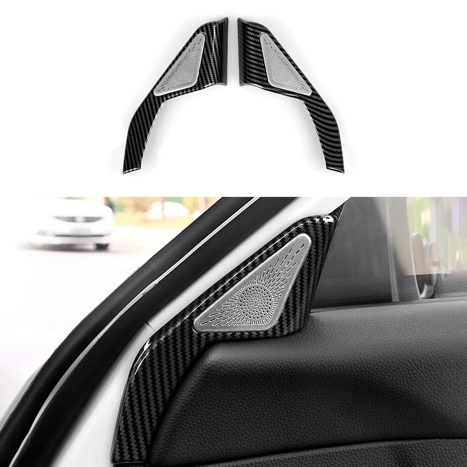 For Honda Civic 11th Gen (2022-2026) Accessories, Steering Wheel Trim, Center Console Gear Shift Panel ,Carbon Fiber ABS Sticker