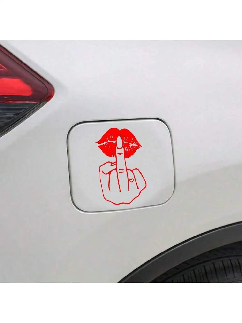 Funny Lips Middle Finger Car Premium Quality Replacement Accessory