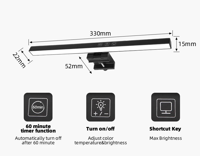Led Monitor Light Bar Computer LED Computer Monitor Light Bar Desk Lamp