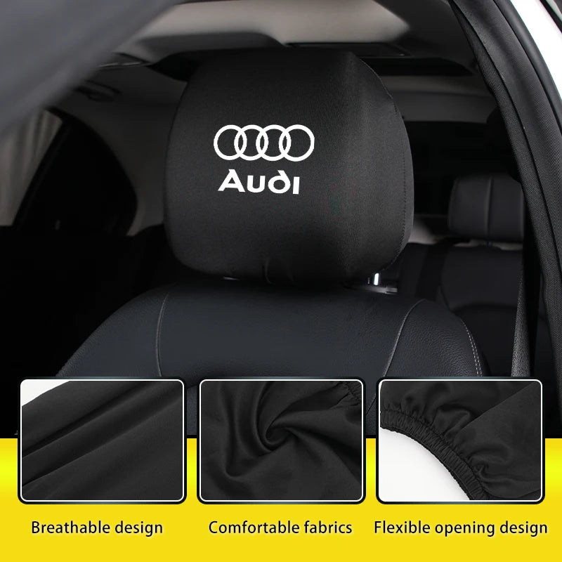 Car Headrest Cover for Audi Premium Quality Replacement Accessory