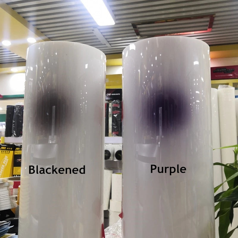 Intelligent UV Color Black Change TPU PPF Photochromic Headlight Film For Any Car Lamp Decor, Anti-scratch, Protective