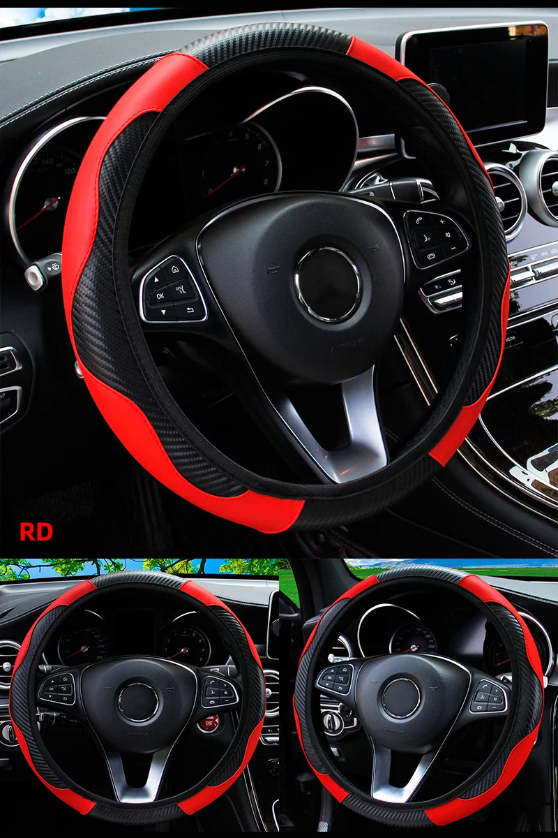 Car Steering Wheel Cover Breathable Steering Wheel Cover Anti-Slip Comfort