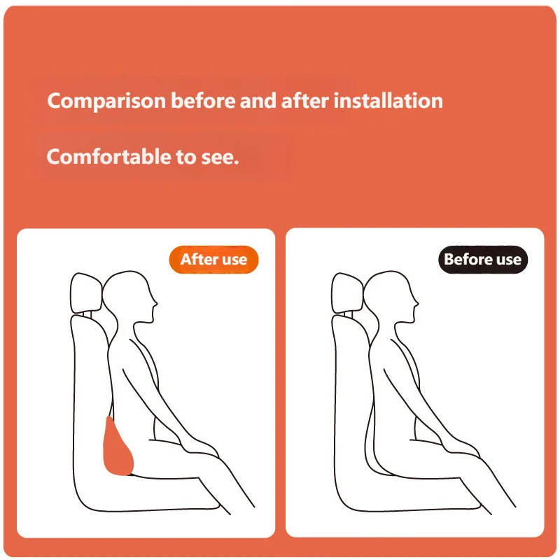 Car Memory Foam Lumbar Support Premium Quality Replacement Accessory