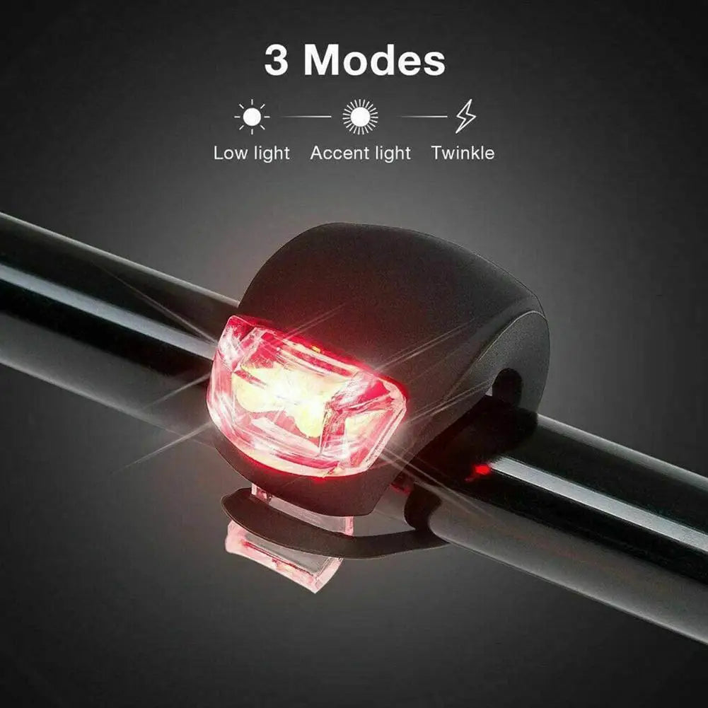 2-10pcs LED Silicone Bicycle Front Premium Quality Replacement Accessory