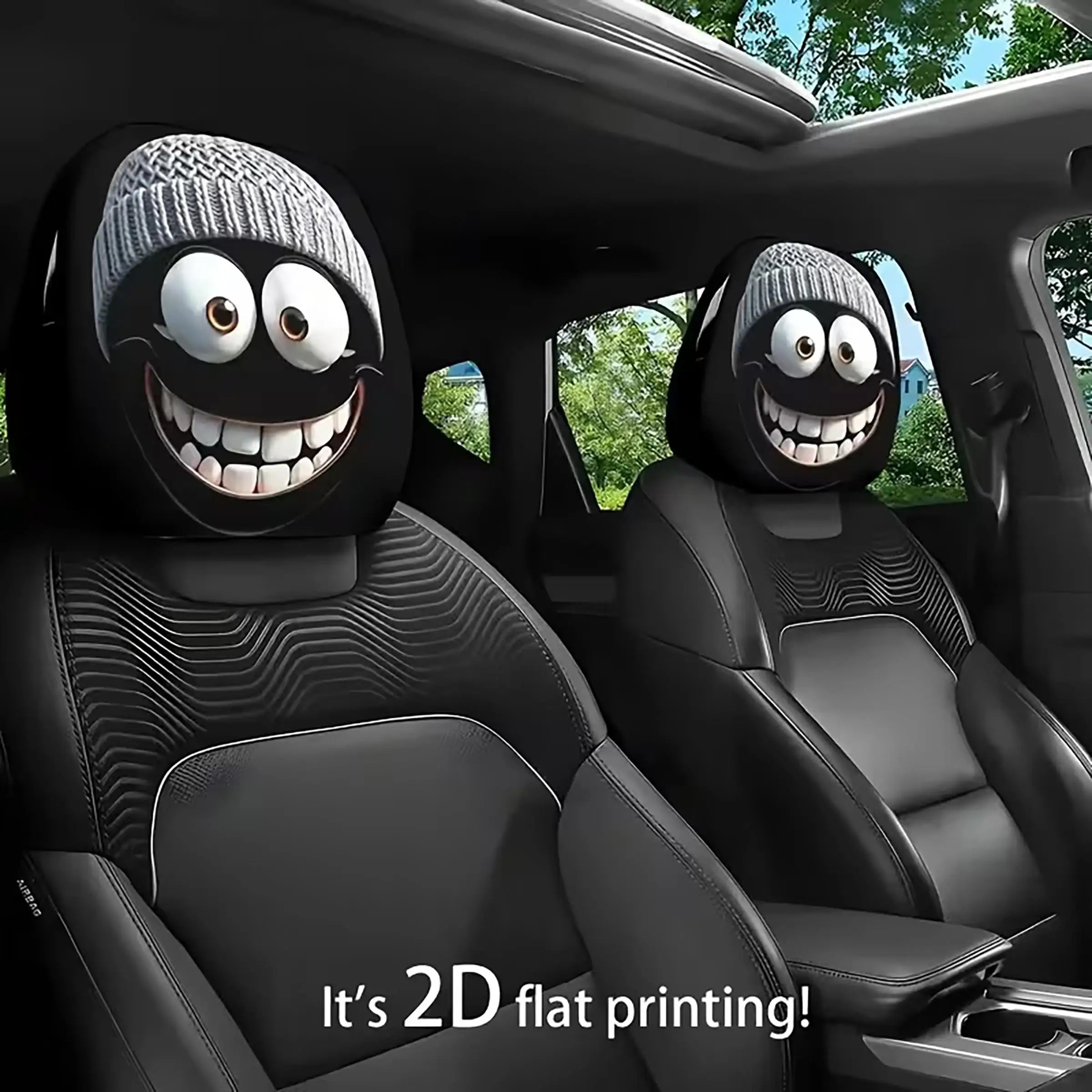 2 PCS Car Headrest Cover Premium Quality Replacement Accessory
