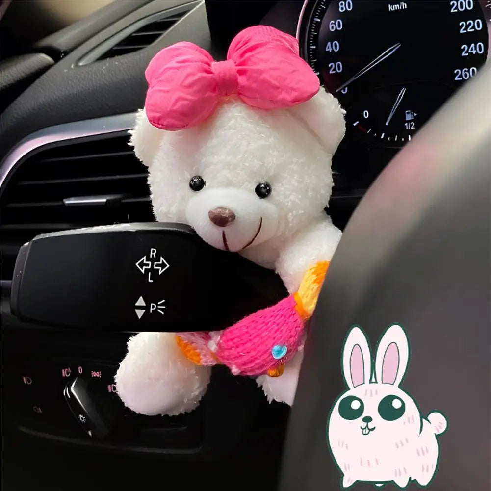 Cute Bear Car Gear Shift Car Dashboard Ornament Decoration