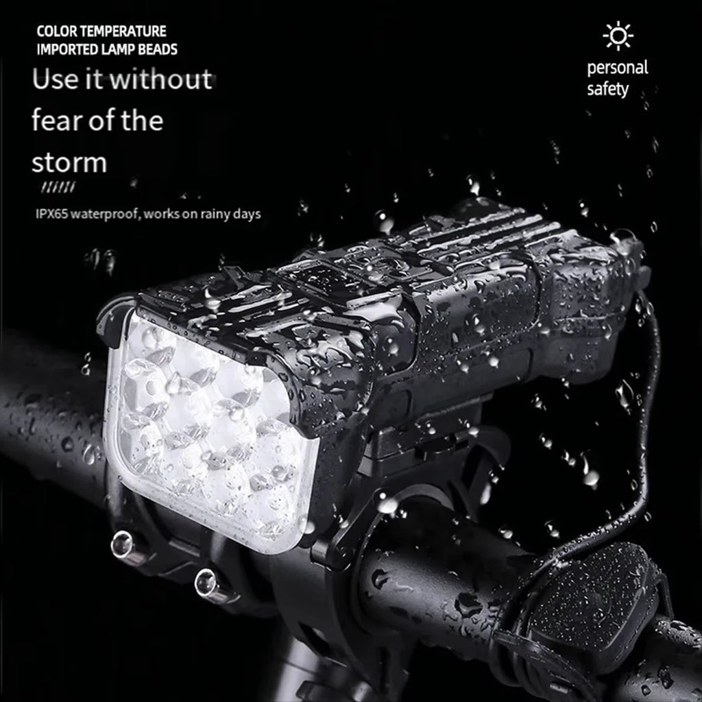 Bicycle Front Rear Light 1800mAh Premium Quality Replacement Accessory