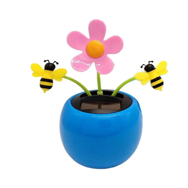 Solar Toy Sunflower Ornaments Dancing Car Dashboard Ornament Decoration