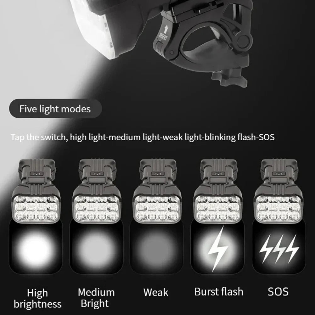 12 LED Bicycle Front Light Premium Quality Replacement Accessory