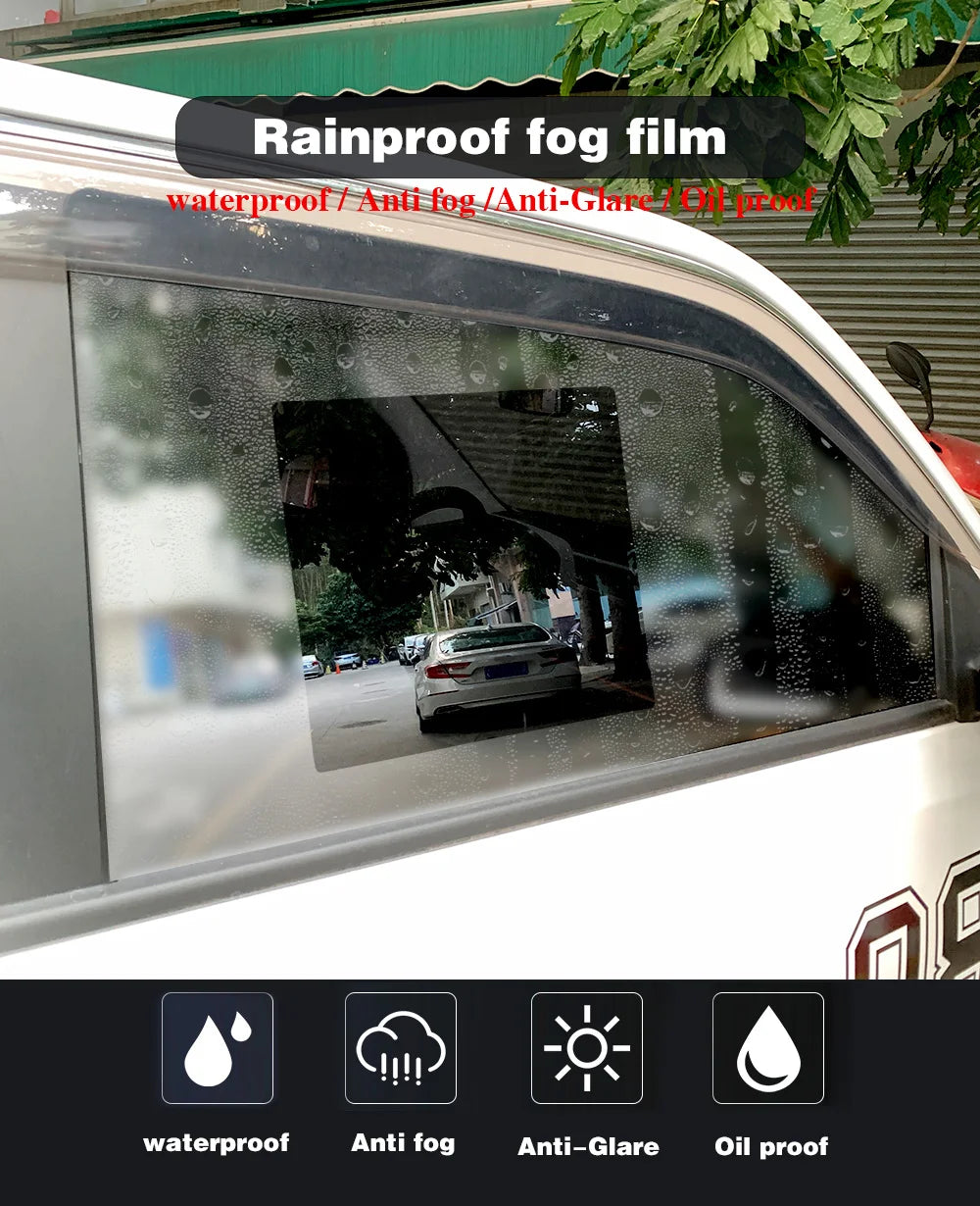 Car Rainproof Film 2 Auto Premium Quality Replacement Accessory