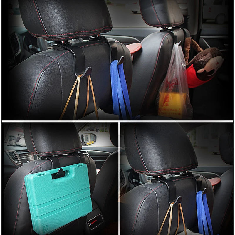 2 Pcs Car Headrest Hooks Premium Quality Replacement Accessory