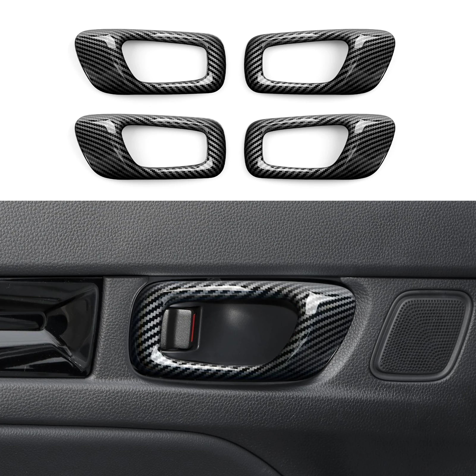 For Honda Civic 11th Gen (2022-2026) Accessories, Steering Wheel Trim, Center Console Gear Shift Panel ,Carbon Fiber ABS Sticker