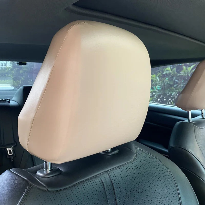 Universal Leather Car Headrest Cover Premium Quality Replacement Accessory