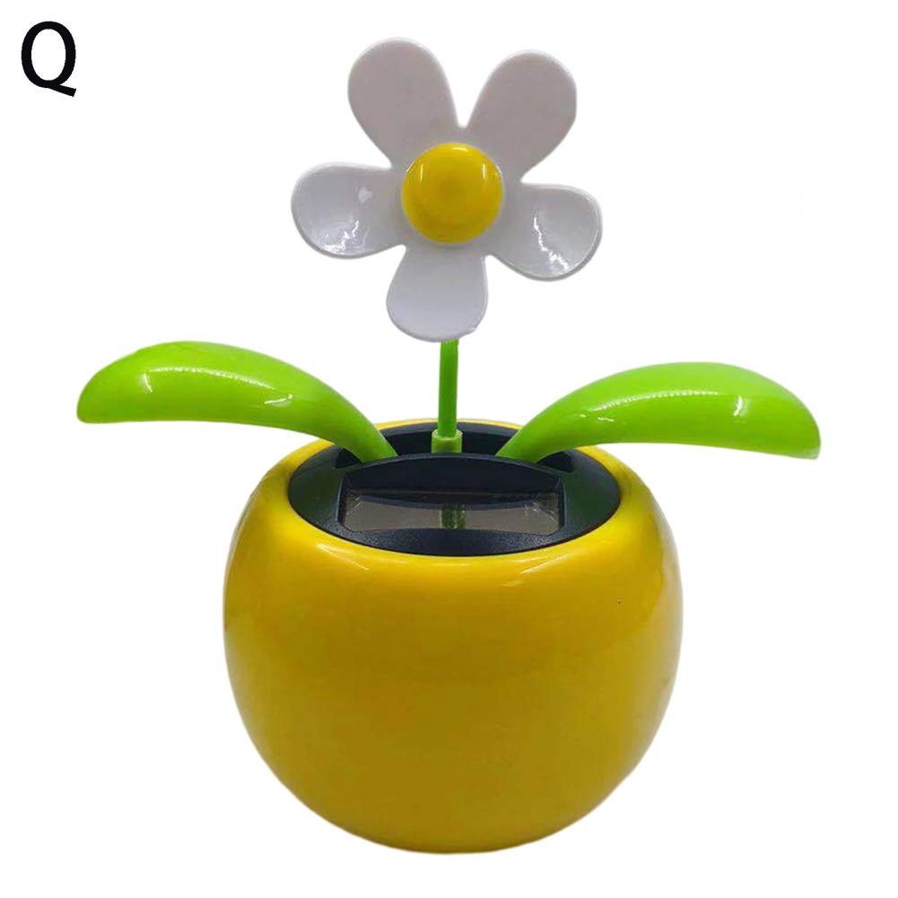 Fashion Car Ornament Solar Powered Car Dashboard Ornament Decoration