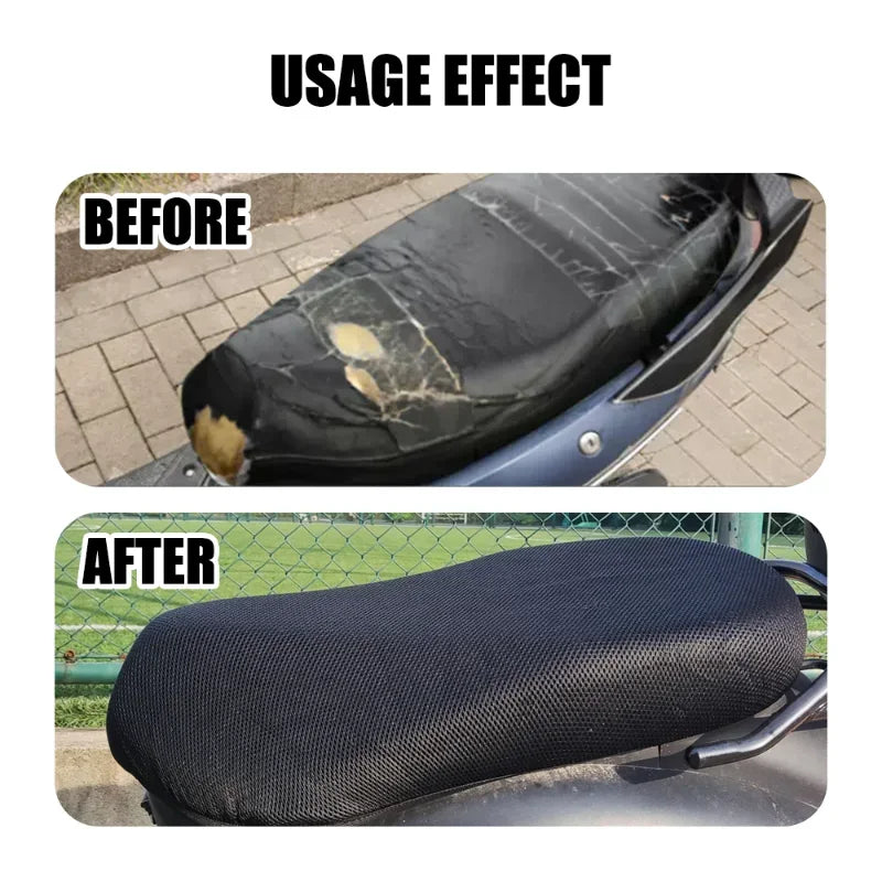 Motorcycle Seat Cover 3D Mesh Premium Quality Replacement Accessory