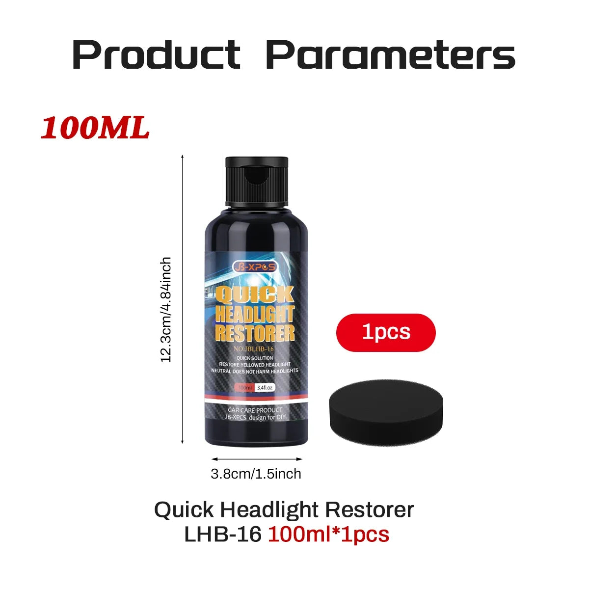 Car Headlight Restoration Polishing Kits Premium Quality Replacement Accessory