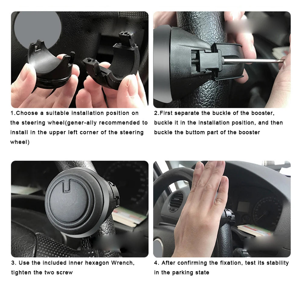 Labor Saving Car Steering Wheel Steering Wheel Cover Anti-Slip Comfort