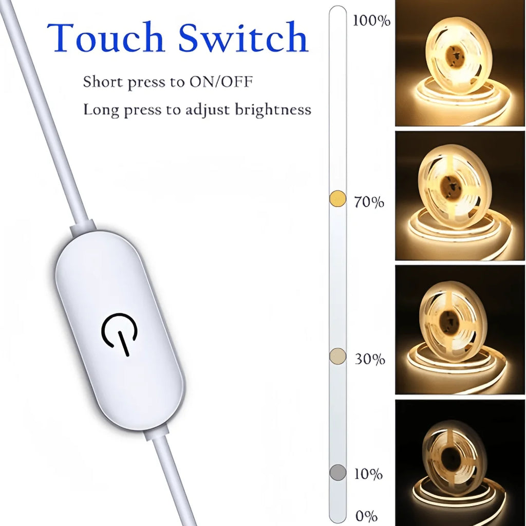 LED COB Light Strip Touch Premium Quality Replacement Accessory