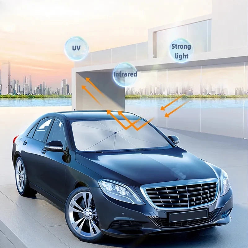 Car Sunshade Umbrella Windshield Folding Car Sun Shade UV Protector