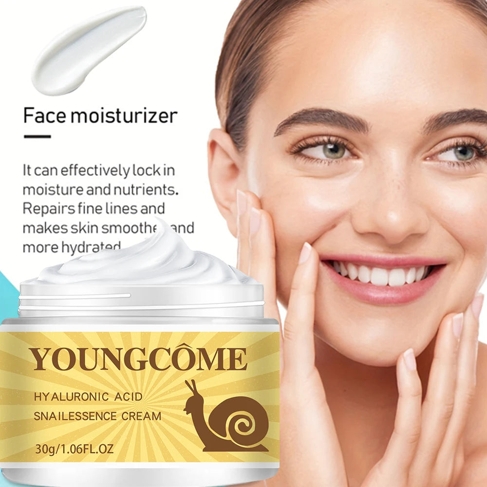 Snail Hyaluronic Acid Essence Cream Deeply Nourishes Skin Improve Roughness Tighten Skin Repair Damaged Skin Smooth wrinkles