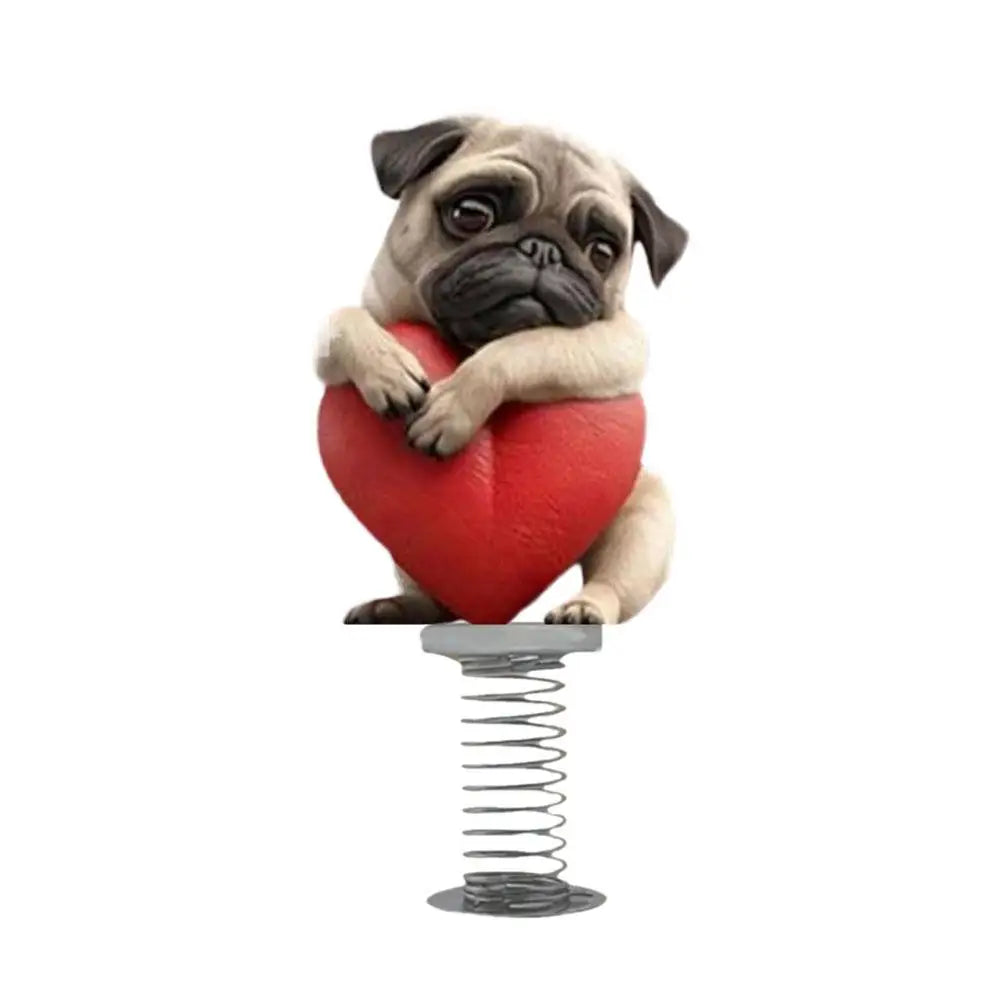 Lovely Dog Acrylic Spring Shaking Car Dashboard Ornament Decoration