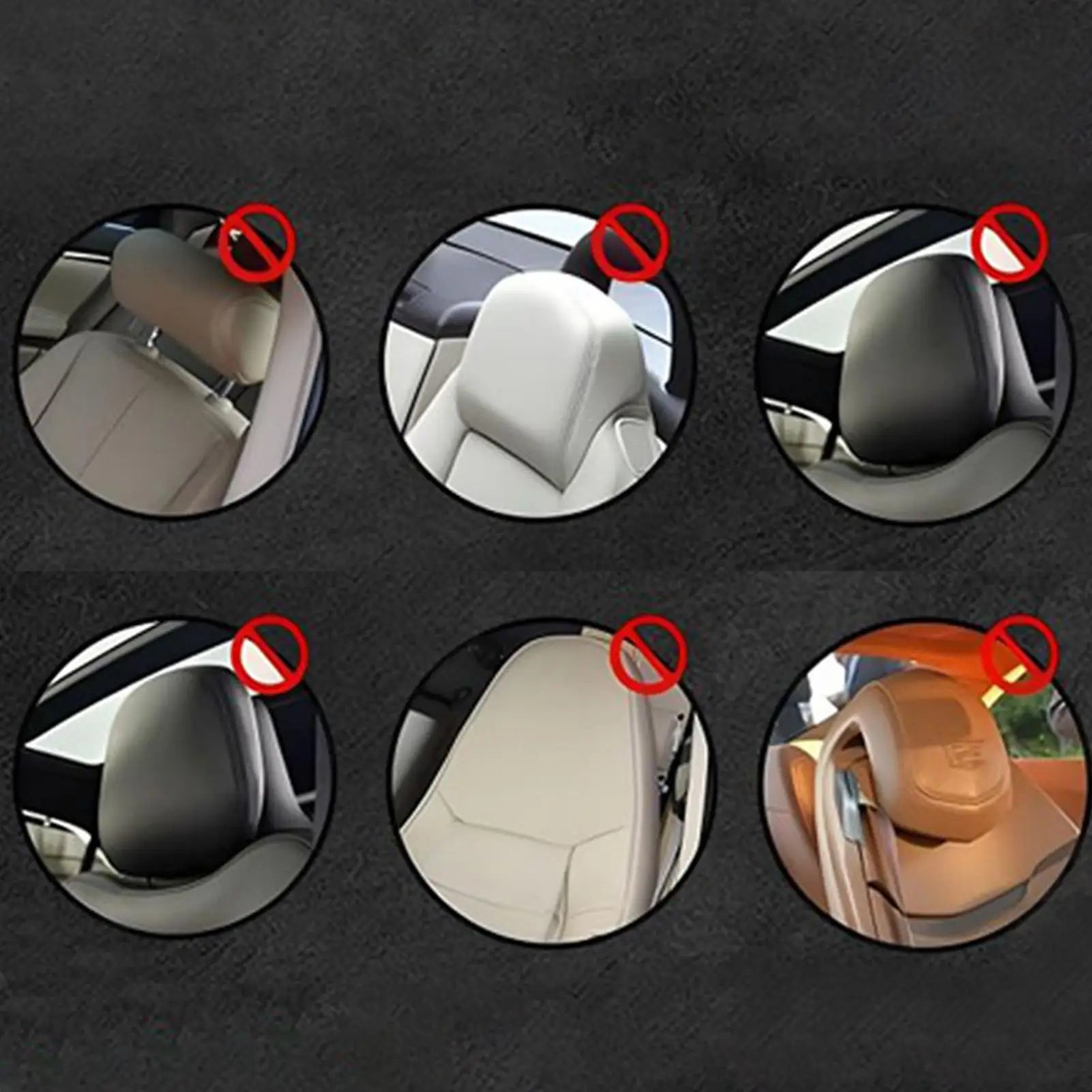 Car Headrest Cover Funny Auto Premium Quality Replacement Accessory