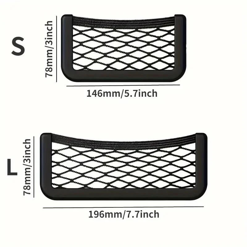Car Storage Bag Nets Adhesive Premium Quality Replacement Accessory
