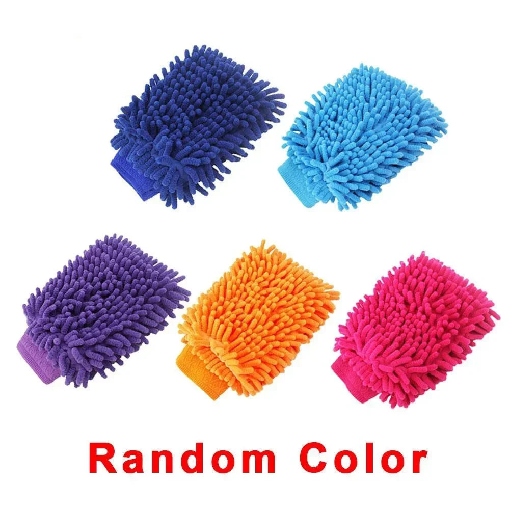 Car Wash Gloves Chenille Coral Premium Quality Replacement Accessory
