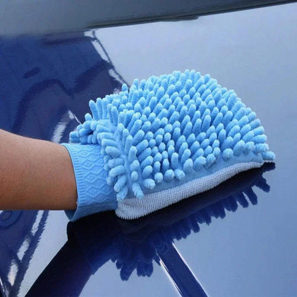 Car Wash Gloves Chenille Coral Premium Quality Replacement Accessory