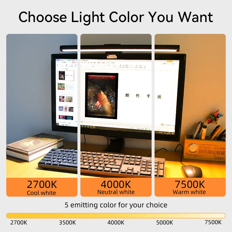 Led Monitor Light Bar Computer LED Computer Monitor Light Bar Desk Lamp