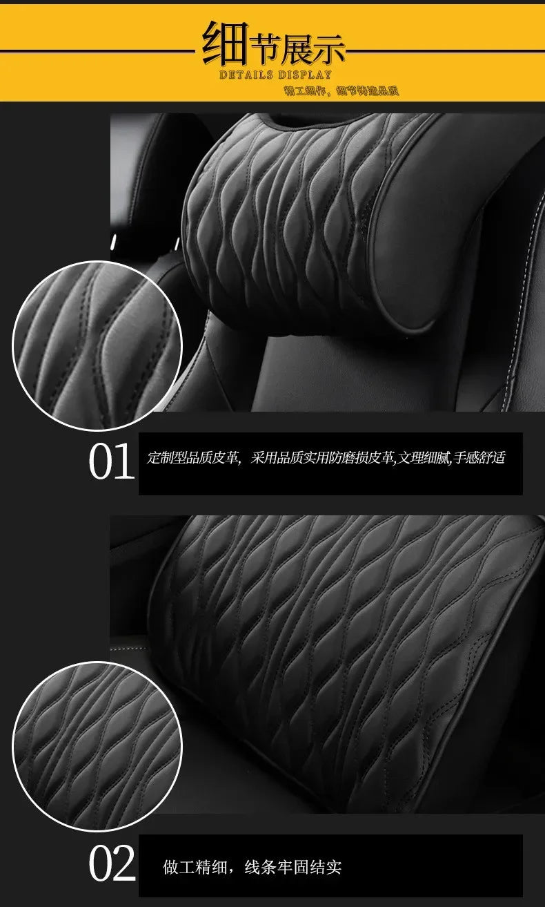 Car Headrest Lumbar Support Memory Premium Quality Replacement Accessory