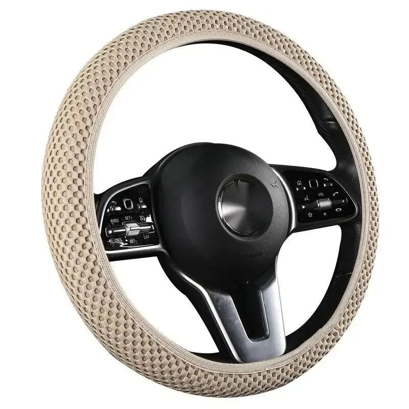 Elastic Steering Wheel Cover, Warm Steering Wheel Cover Anti-Slip Comfort