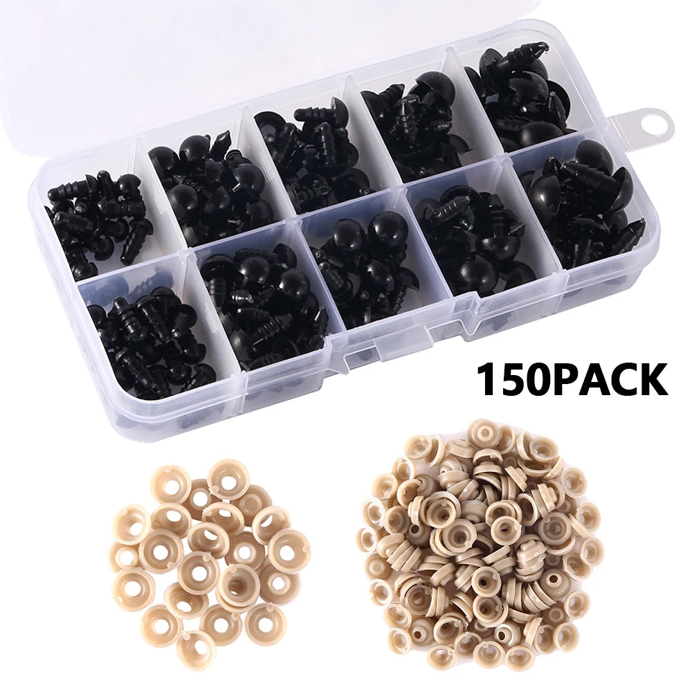150/500 Pcs Doll Making Eyes Doll Making Safety Eyes Craft Supply
