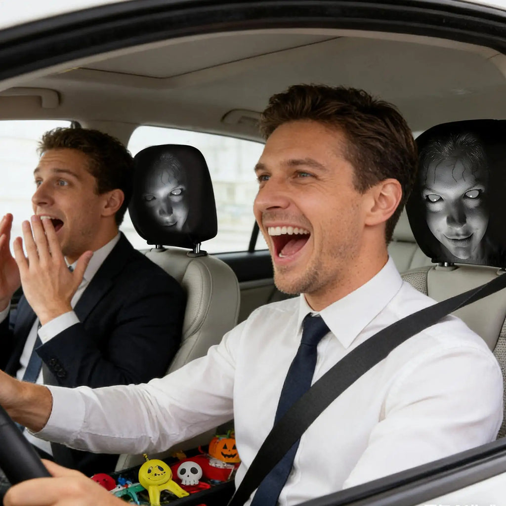 Car Headrest Cover Funny Auto Premium Quality Replacement Accessory