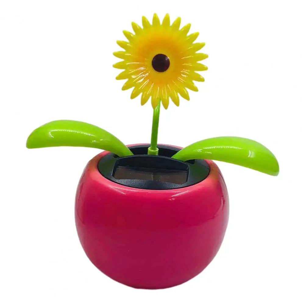 Fashion Car Ornament Solar Powered Car Dashboard Ornament Decoration