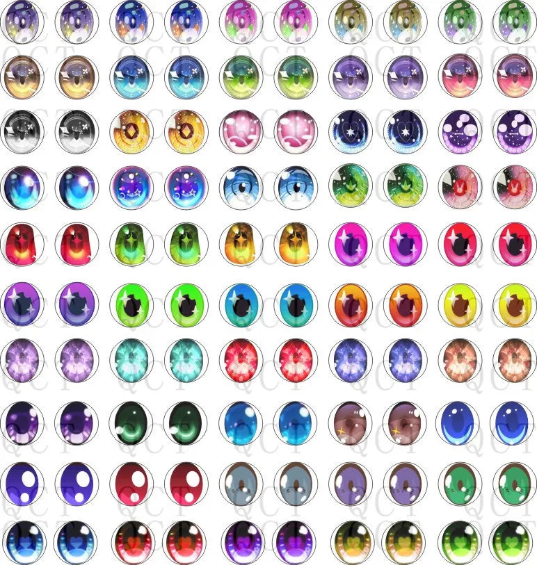 50Pcs 6/8/10/12mm Doll Glass Eye Doll Making Safety Eyes Craft Supply