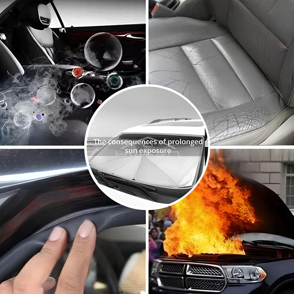 Multi Purpose Convenient Foldable Car Car Sun Shade UV Protector