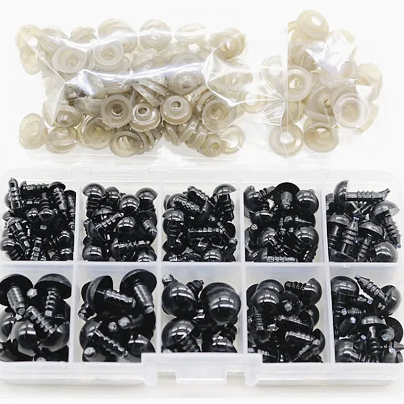 5-16mm Eyeball Doll Accessories Black Doll Making Safety Eyes Craft Supply