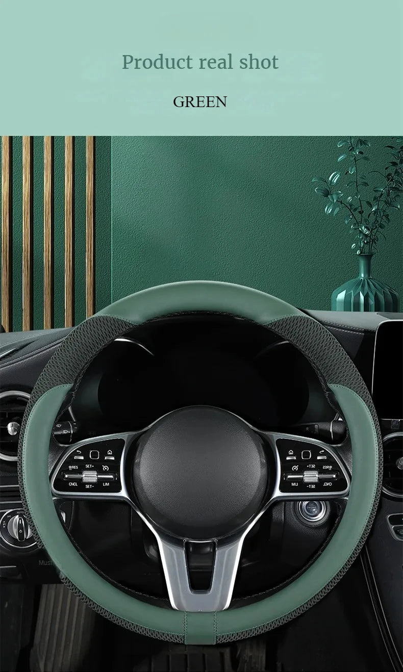 Car Steering Wheel Cover Premium Steering Wheel Cover Anti-Slip Comfort