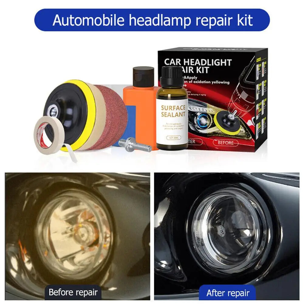 Car Headlights Restoration Kit Chemical Premium Quality Replacement Accessory
