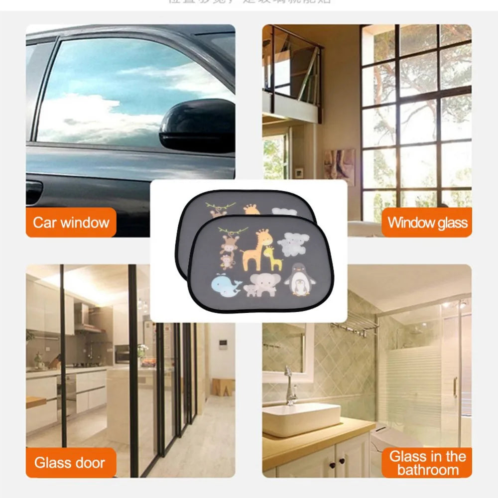 Car SunShade Side Window Cartoon Car Sun Shade UV Protector