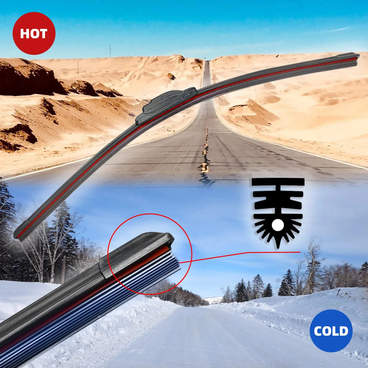 Car Front Windshield Wiper Blade Premium Quality Replacement Accessory