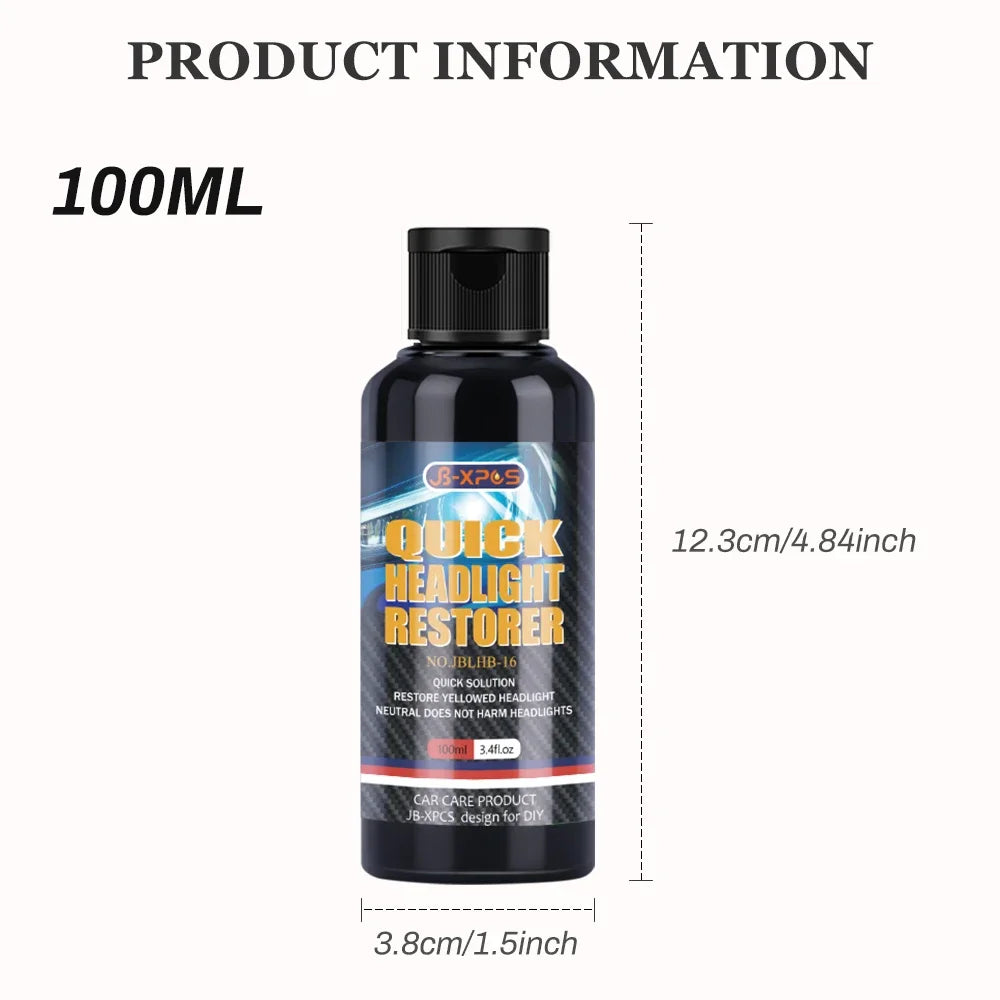 Car Headlight Restoration Polishing Kits Premium Quality Replacement Accessory