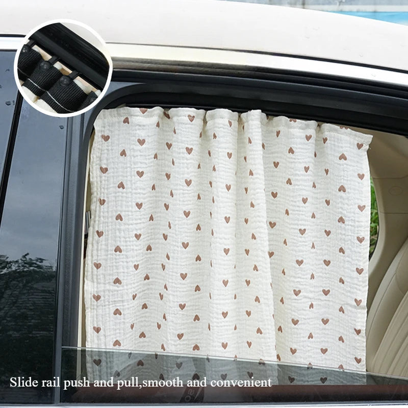 Cartoon Car Curtains Sunshade Side Car Sun Shade UV Protector
