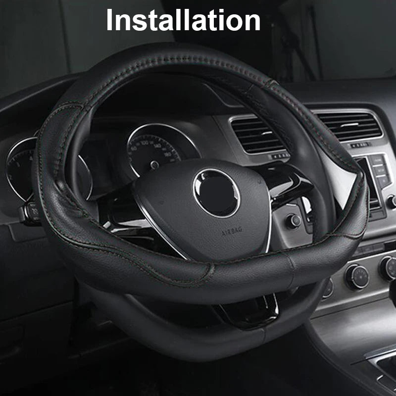 D Type Car Steering Wheel Steering Wheel Cover Anti-Slip Comfort